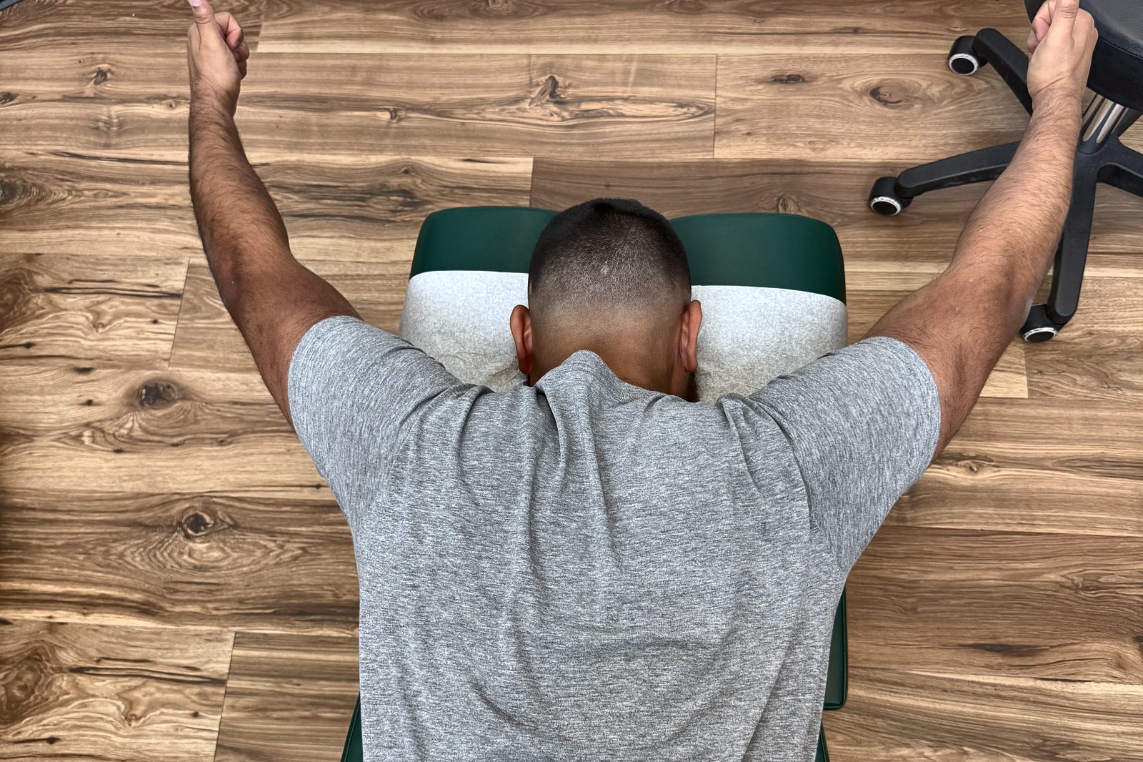 Lumbar adjustment relieving sciatica in Troutdale, OR