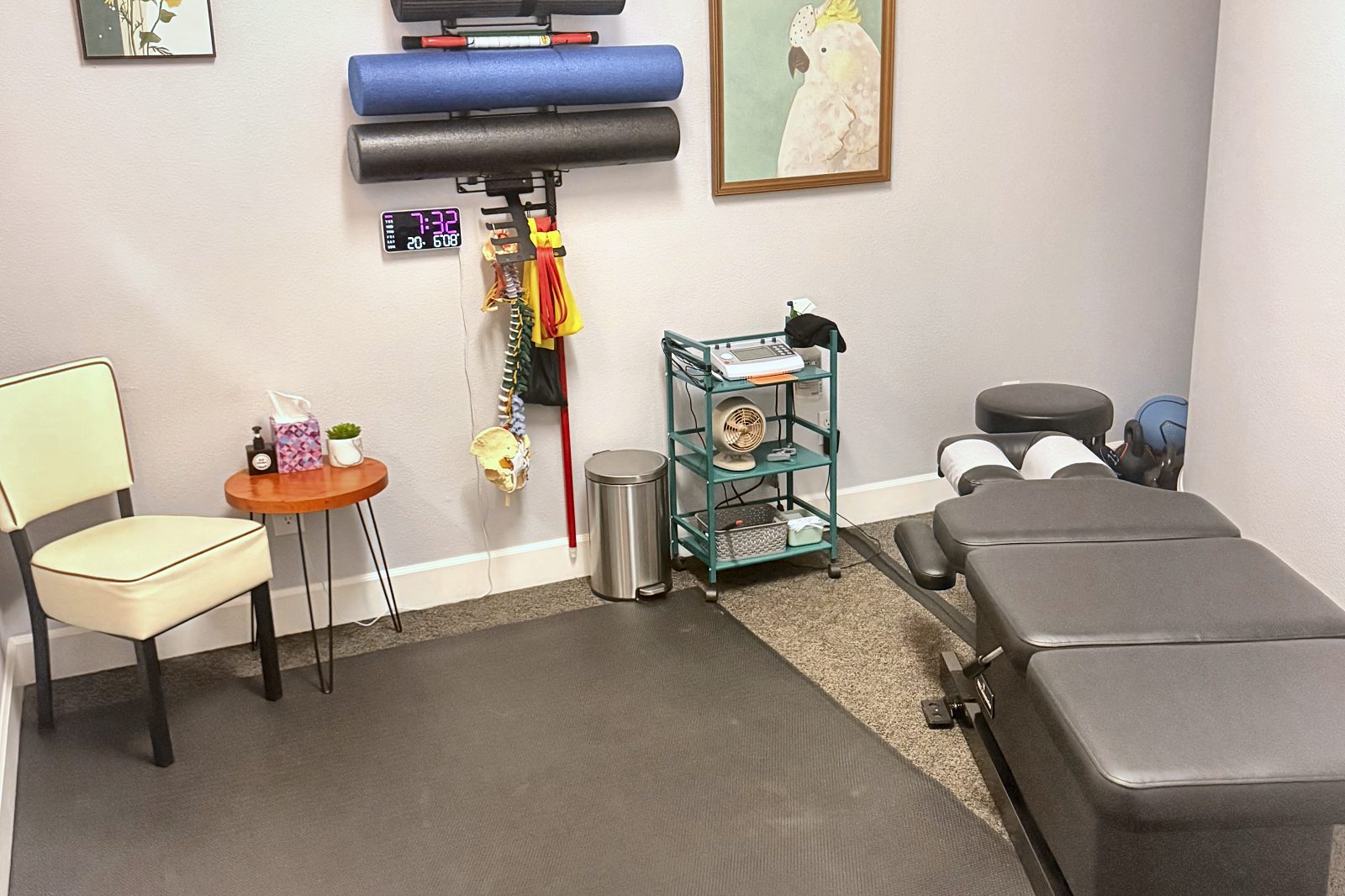 Rehabilitation and exercise room at the Troutdale clinic