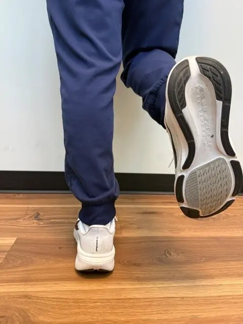 Heel Raises: Start: heel down, other foot lifted