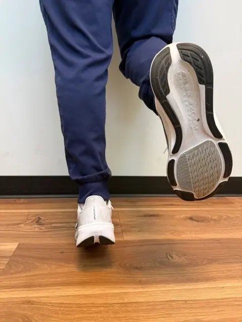 Heel Raises: Rising onto the ball of the standing foot