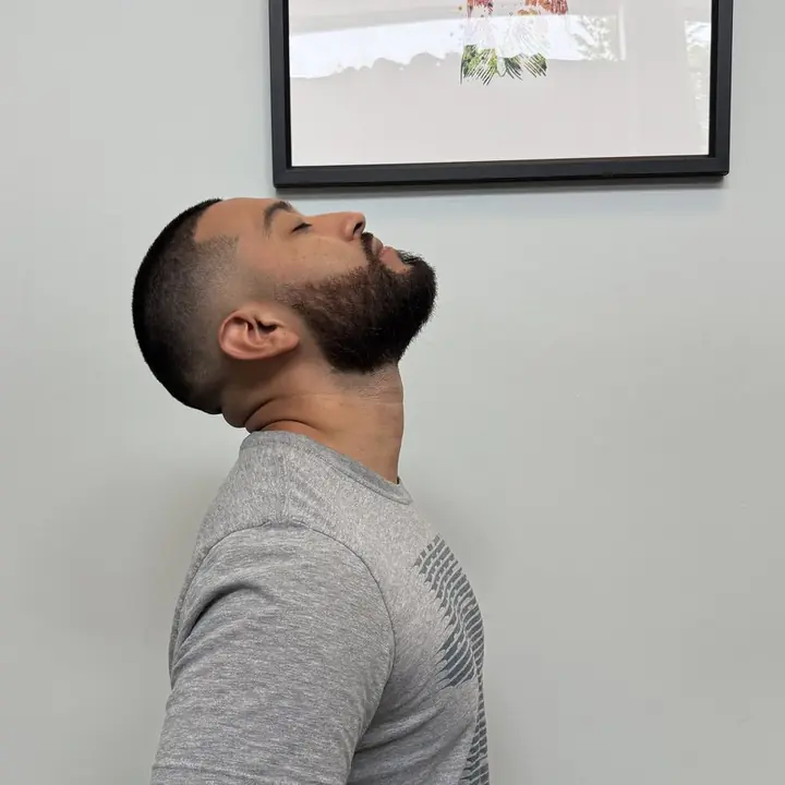 Gentle Neck Range of Motion: Extension: head back