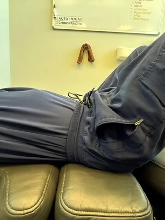 Pelvic Tilts: Flatten: low back presses toward the table