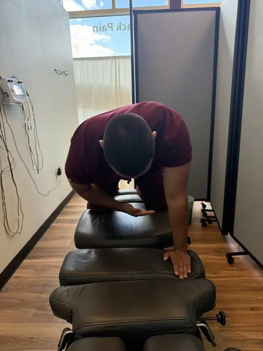 Thread the Needle: Start: hands and knees, neutral spine